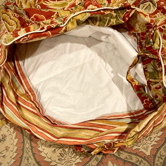 Pottery Barn quilted euro shams, Autumn floral - Picture 8 of 13